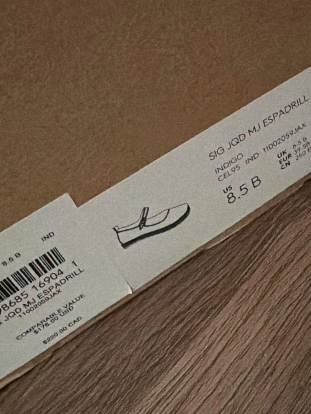 Coach Denim Signature Mary Jane Espadrille Flats - Denim Blue - Picture 4 of 4